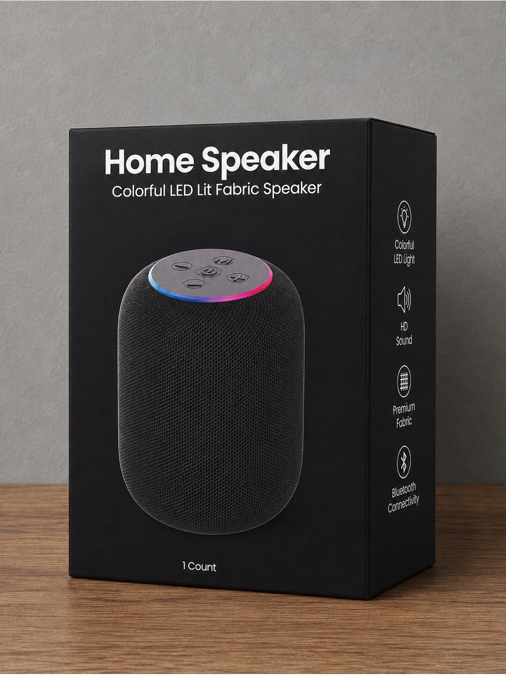NIB Bluetooth Powerful LED Portable Home Speaker